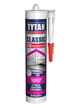 Клей монтажный  TYTAN  Classic Fix прозрачный картридж 310мл (12шт) - фото 11065