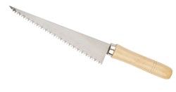 Ножовка для гипсокартона 175мм FIT с горизонтальной деревянной ручкой - фото 12431