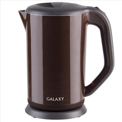 Чайник электрический с двойными стенками GALAXY GL0318 (коричневый) - фото 19984