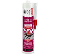 Герметик KUDO KSK-153 высокотемпературный красно-коричневый 280 мл  (12шт) - фото 21114