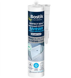 Герметик Bostik Perfect Seal нейтральный силиконовый для ванной белый 280 мл (12шт) - фото 21700