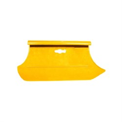 Шпатель обойный пластиковый 300 мм  желтый, с ручкой, Бибер - фото 22520