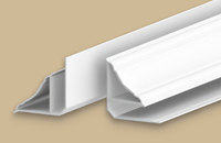 Плинтус потолочный для панелей 8мм 3.0м  Идеал Ламини  Белый 001 (25шт/уп) - фото 22522