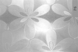 Р6 D&B 45 см/8 м цветы на серебренном фоне - фото 24304