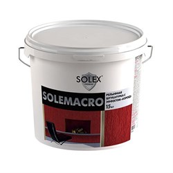 Штукатурка декоративная SOLEX Solemacro с эффектом короед, 15 кг ведро - фото 24417