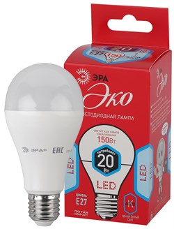 Лампа светодиодная  ЭРА LED smd A65-20w-840-E27 R 4000К - фото 28797