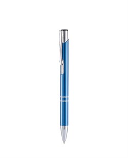 Ручка шариковая синяя металлическая KUDO - фото 28842