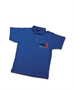 Рубашка-поло синяя KUDO (размер L) - фото 29328