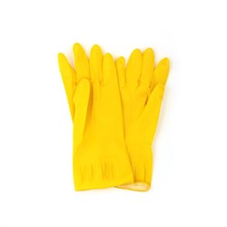 Перчатки резиновые VETTA желтые S - фото 30713