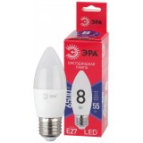 Лампа светодиодная  ЭРА LED smd B35- 8w-865-E27 R 6500К