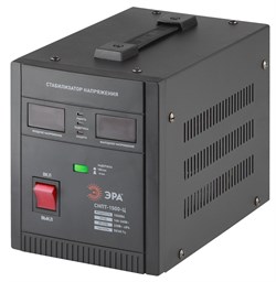 Стабилизатор СНПТ- 1500-Ц ЭРА  переносной, ц.д., 140-260В/220/В, 1500ВА - фото 31359