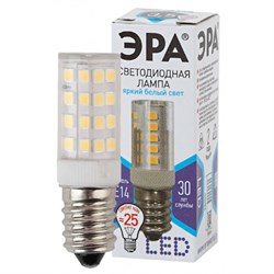 Лампа светодиодная  ЭРА LED smd T25-3,5W-CORN-840-E14 ЭРА (диод, капсула, 3,5Вт, нейтр, E14) 4000К - фото 31497