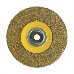 Щетка-крацовка дисковая 200мм для дрели БИБЕР(10шт/уп) - фото 31735