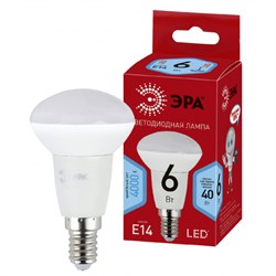 Лампа светодиодная  ЭРА LED R50-6w-840-E14 R 4000К - фото 31819