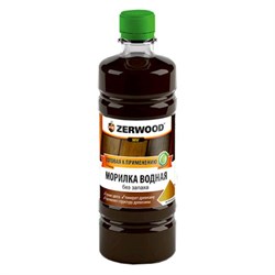 Морилка водная ZERWOOD сосна 0,5л бутылка ПЭТ (уп6) - фото 32987
