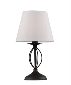2045-501 Rivoli Настольная лампа Batis P1 белый с черным 1*E14 40W (60)