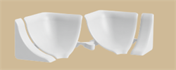 Набор комплектующих для галтели с мягкими краями Идеал (1 набор во флоупак) 001 Белый - фото 34865