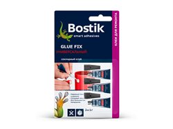 Секундный клей универсальный Bostik GLUE FIX 3х1гр - фото 35226