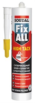 Клей-герметик SOUDAL Fix ALL HIGH TACK белый 290 мл (12шт/уп) - фото 35337