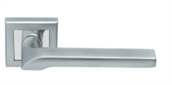 Ручка дверная Rucetti RAP 24-S SC/CP,цвет-мат.хром/хром. - фото 35666