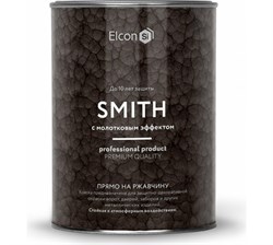 Эмаль с молотковым эффектом ELCON Smith кузнечная шоколадная 0,8(12шт/уп)