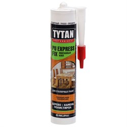Клей монтажный   TYTAN  Professional PU Express Fix бесцветный катридж 290 мл(12шт) - фото 38137