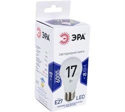 Лампа светодиодная  ЭРА LED smd A60-17w-860-E27 6500К - фото 38561