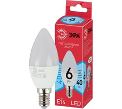 Лампа светодиодная  ЭРА LED smd B35- 6w-840-E14 ECO 4000К - фото 38582