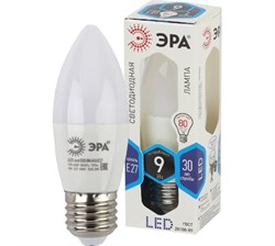 Лампа светодиодная  ЭРА LED smd B35- 9w-840-E27 4000К - фото 38587