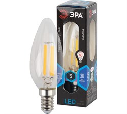 Лампа светодиодная  ЭРА F-LED B35-5w-840-E14 - фото 38603