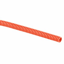 Труба гофр. ПНД д-20мм с зонд. легкая 100м (оранжевый) ЭРА - фото 39620