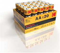 Элемент питания  Kodak LR06-20 bulk XTRALIFE Alkaline (20/360/) - фото 41599