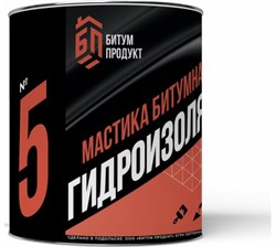 Мастика Битумная Гидроизоляционная БИТУМ ПРОДУКТ 2,0кг банка (уп 6)