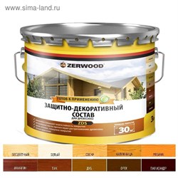 Защитно-декоративное покрытие ZERWOOD палисандр вес 30кг