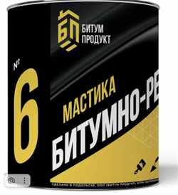 Мастика Резино-Битумная БИТУМ ПРОДУКТ 2,0кг банка (уп 6)