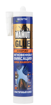 Клей монтажный Bostik MAMUT GLUE белый картридж 432гр  (12шт) - фото 42032