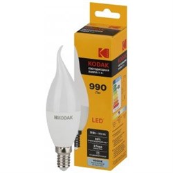 Лампа светодиодная Kodak LED BXS-11W-840-E14 E14 / Е14 11ВтK свеча на ветру нейтральный белый