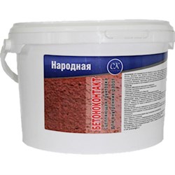 Грунтовка Бетоноконтакт НАРОДНАЯ 3кг (4шт/уп) (120шт/пал) - фото 43637
