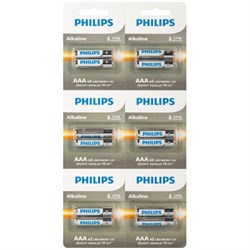 Батарейки Philips LR03A12S/51 ААА алкалиновые 1,5v 2х6 шт. LR03-2BL Entry (12шт/уп)