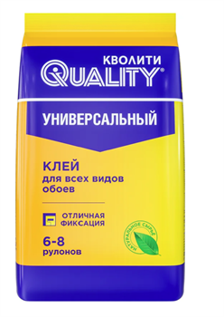 Клей обойный  Quality  универсальный 150г (30шт/уп) пакет - фото 43927