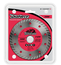 Диск алмазный DIAFORCE TURBO 125х22,23х8х2,0 мм сухой рез (5шт/уп) - фото 44156