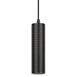 Светильник подвесной (подвес) ЭРА PL20 BK MR16 GU10 потолочный цилиндр черный - фото 44475