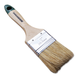 Кисть плоская нат. щетина  50мм дер. лакированная ручка SANTOOL Евро