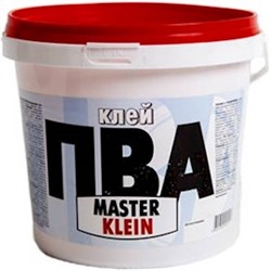 Клей ПВА МАСТЕР КЛЯЙН строительный 0,9кг(9шт) - фото 49085
