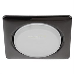 KL71 BK Светильник ЭРА под лампу Gx53 тонкий 220V 13W черный металл