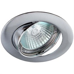 Светильник KL1A CH ЭРА литой простой пов. MR16,12V/220V 50W хром - фото 51749