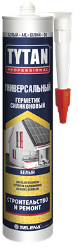 Герметик TYTAN Prof силиконовый универсальный белый 280мл(12шт) - фото 51878