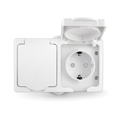 Блок"UNIVersal"серия"Аллегро",о/у,розетка одноместная+розетка одномест с крыш,IP-54,     СПЕЦЦЕНА 5562951