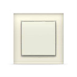 Выключатель одноклавишный "UNIVersal" серия "Бриллиант", с/у, 10А, 220В, "слоновая кость" (ivory), ( 7948585