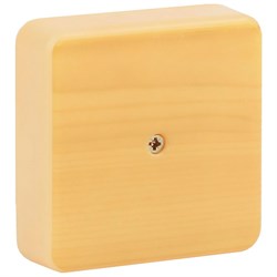 Коробка распаячная 75х75х20 (без клеммы) сосна IP40 ЭРА Б0031179